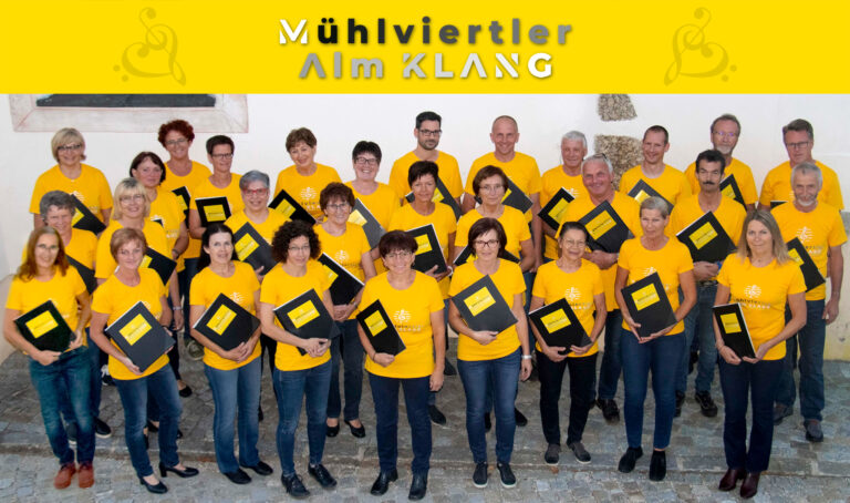 Mühlviertler Alm Klang Chor Foto vom 07.09.2021 bei der Pfarrkirche in Pierbach.